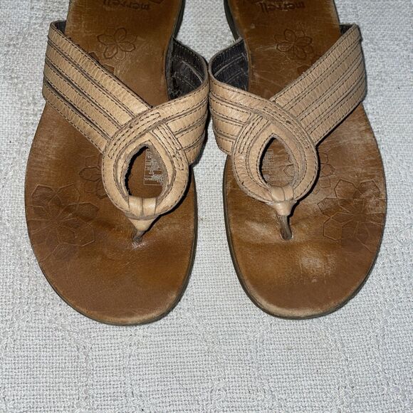 Merrell Women’s Casual Sandals Size 8 M Brown Leather Beach Cruise Island - Picture 7 of 12
